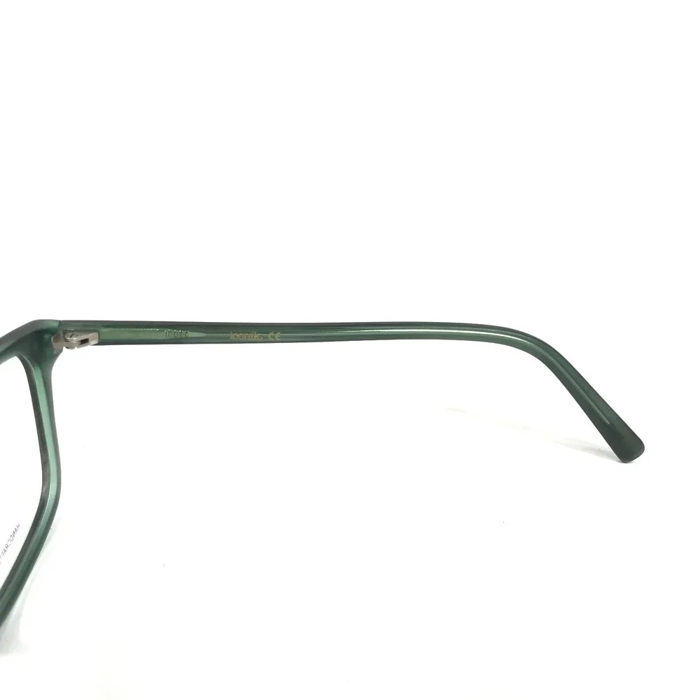 Iconik Eyeglasses Frames Derek C4 Green Tortoise Square Horn Rim 52-19-140